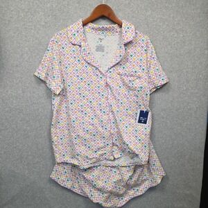 Roller Rabbit x Target HEARTS 2-Piece Set Top & Shorts Pajamas Sz Large IN HAND